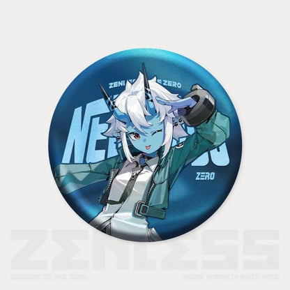 Zone Zero Character Pin Badges - 58mm Refrigerator Magnet Anime Game Merch Gift for Fans and Students - Zllada