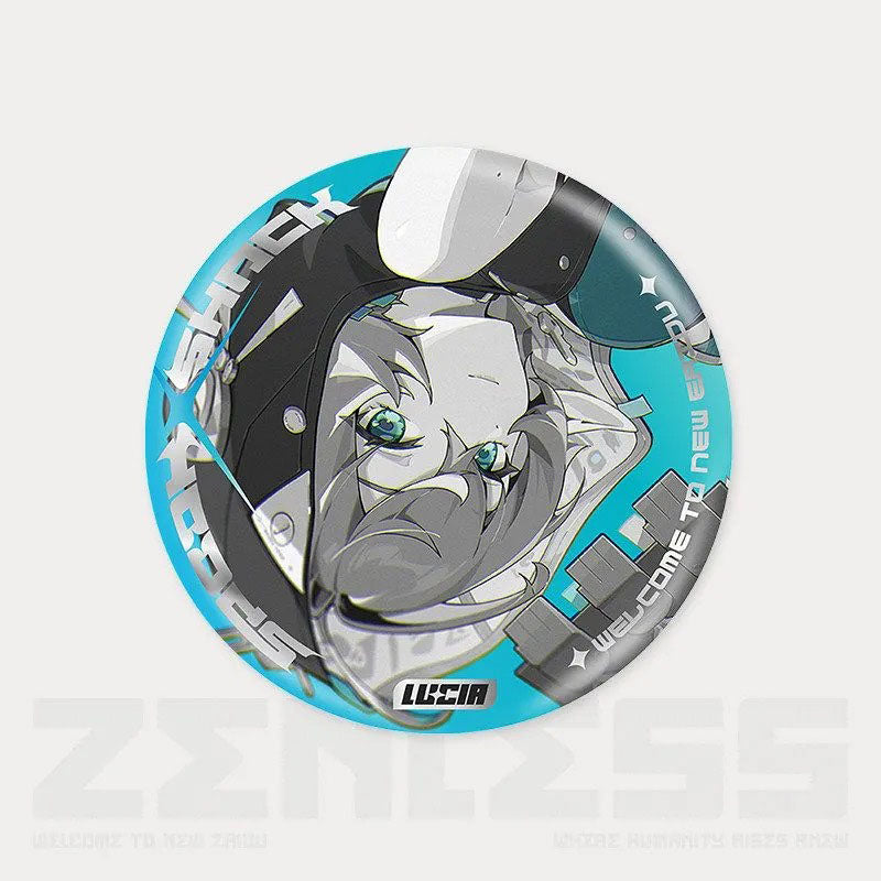 Zone Zero Character Pin Badges - 58mm Refrigerator Magnet Anime Game Merch Gift for Fans and Students - Zllada
