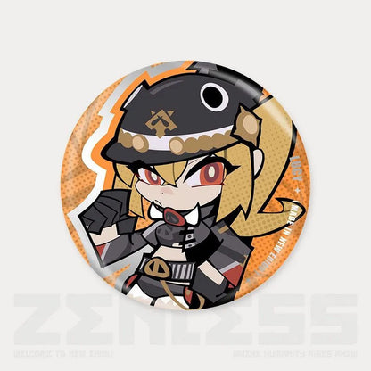 Q Style Zone Zero Character Pin Badges - 58mm Refrigerator Magnet Anime Game Merch Gift for Fans and Students - Zllada