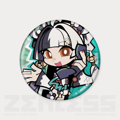 Q Style Zone Zero Character Pin Badges - 58mm Refrigerator Magnet Anime Game Merch Gift for Fans and Students - Zllada