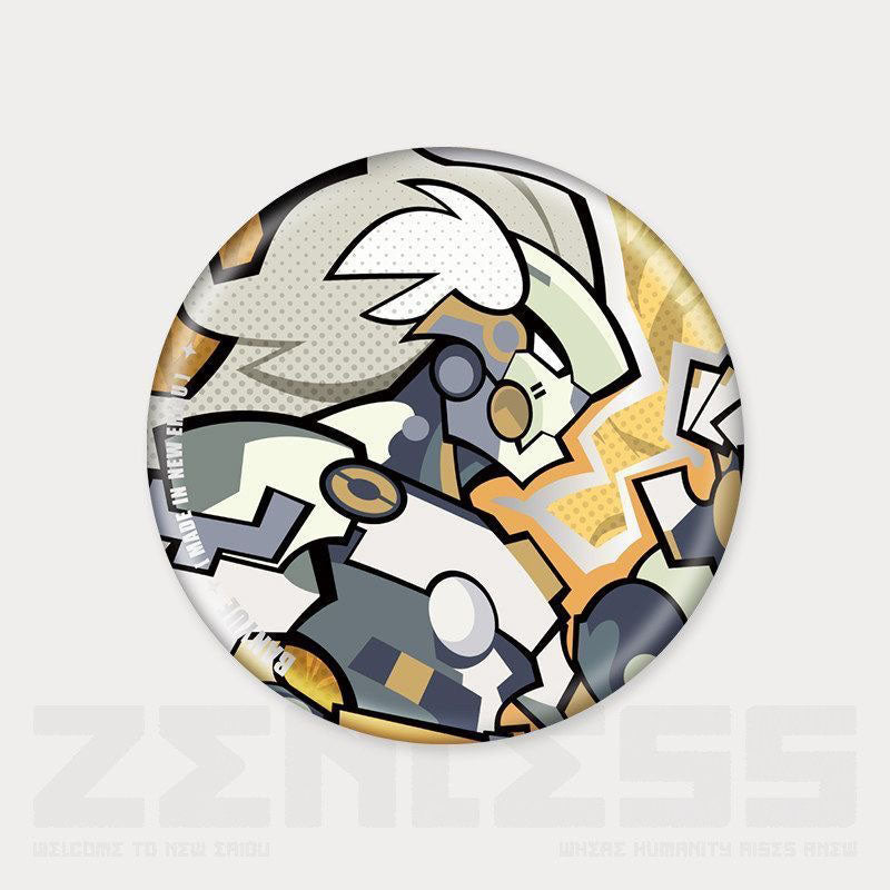 Q Style Zone Zero Character Pin Badges - 58mm Refrigerator Magnet Anime Game Merch Gift for Fans and Students - Zllada