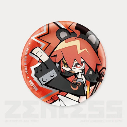 Q Style Zone Zero Character Pin Badges - 58mm Refrigerator Magnet Anime Game Merch Gift for Fans and Students - Zllada