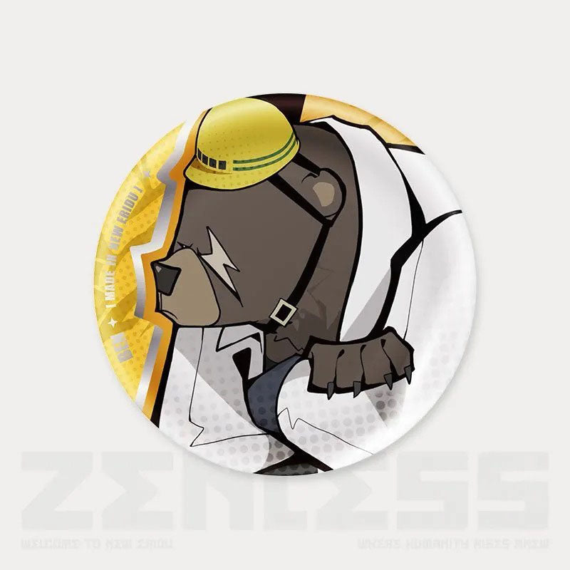 Q Style Zone Zero Character Pin Badges - 58mm Refrigerator Magnet Anime Game Merch Gift for Fans and Students - Zllada