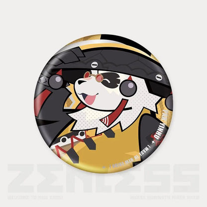 Q Style Zone Zero Character Pin Badges - 58mm Refrigerator Magnet Anime Game Merch Gift for Fans and Students - Zllada