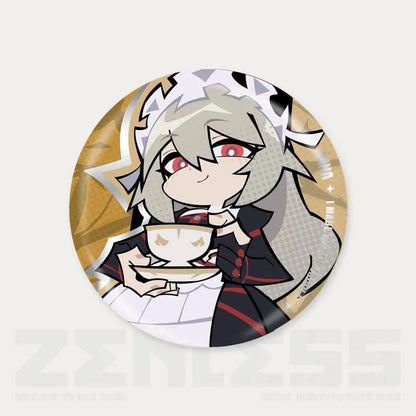Q Style Zone Zero Character Pin Badges - 58mm Refrigerator Magnet Anime Game Merch Gift for Fans and Students - Zllada