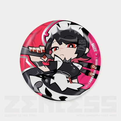 Q Style Zone Zero Character Pin Badges - 58mm Refrigerator Magnet Anime Game Merch Gift for Fans and Students - Zllada