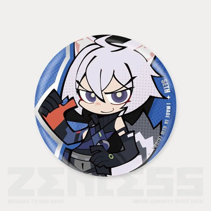 Q Style Zone Zero Character Pin Badges - 58mm Refrigerator Magnet Anime Game Merch Gift for Fans and Students - Zllada