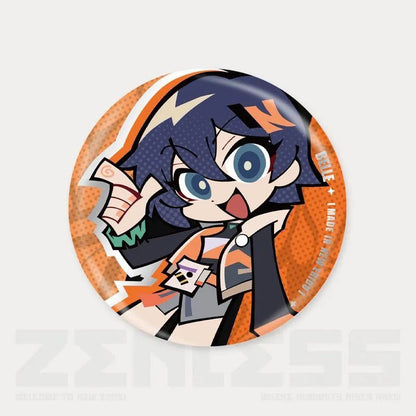 Q Style Zone Zero Character Pin Badges - 58mm Refrigerator Magnet Anime Game Merch Gift for Fans and Students - Zllada