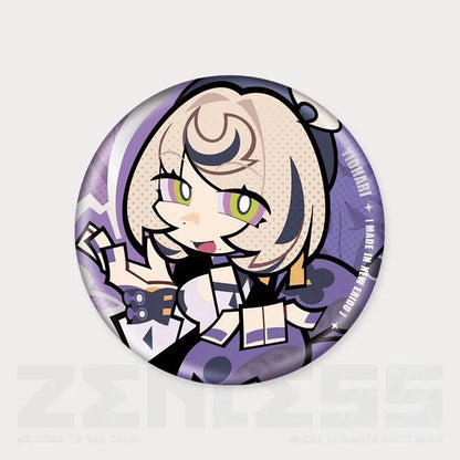 Q Style Zone Zero Character Pin Badges - 58mm Refrigerator Magnet Anime Game Merch Gift for Fans and Students - Zllada