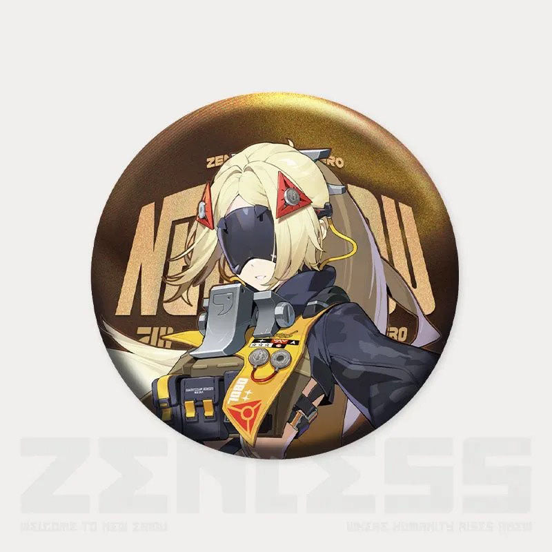 Zone Zero Character Pin Badges - 58mm Refrigerator Magnet Anime Game Merch Gift for Fans and Students - Zllada