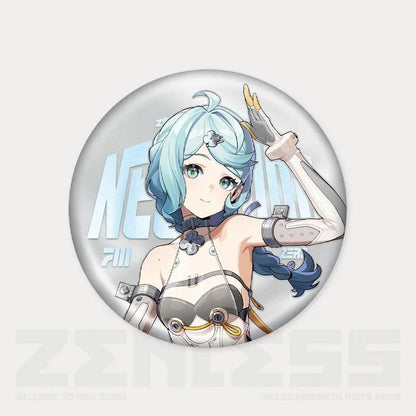 Zone Zero Character Pin Badges - 58mm Refrigerator Magnet Anime Game Merch Gift for Fans and Students - Zllada