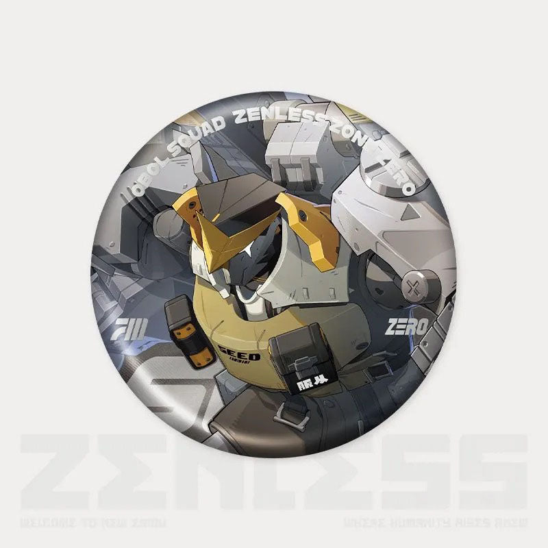 Zone Zero Character Pin Badges - 58mm Refrigerator Magnet Anime Game Merch Gift for Fans and Students - Zllada