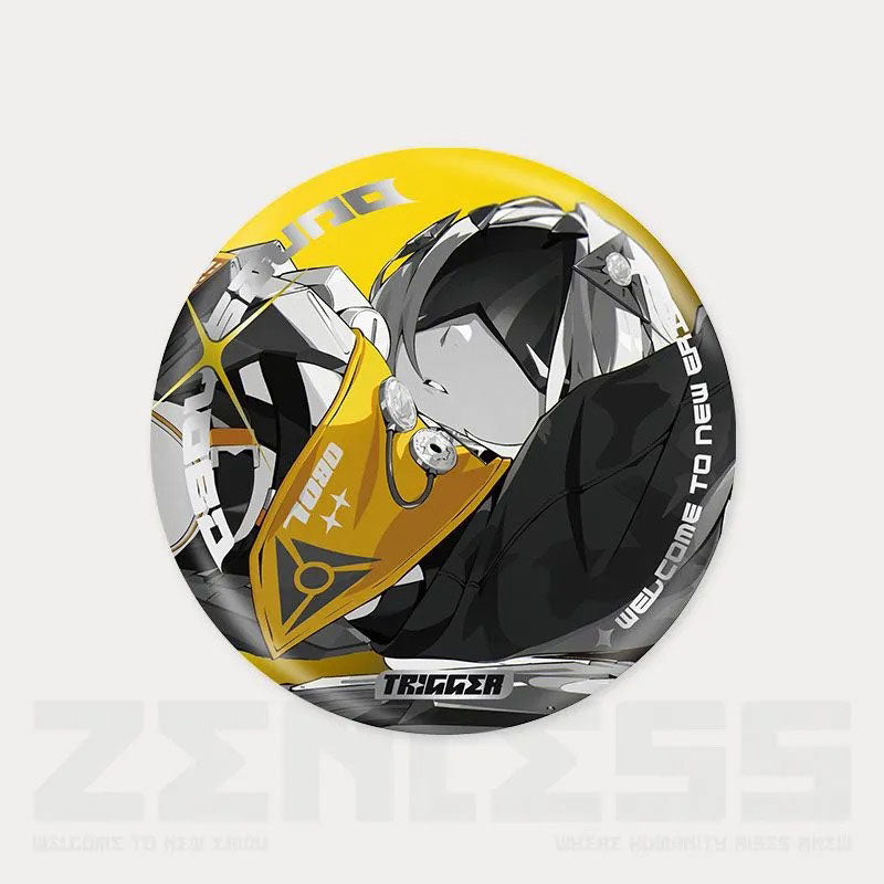 Zone Zero Character Pin Badges - 58mm Refrigerator Magnet Anime Game Merch Gift for Fans and Students - Zllada