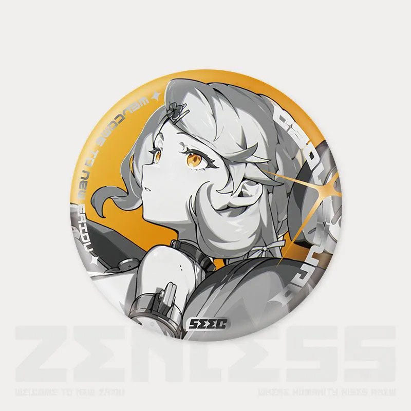 Zone Zero Character Pin Badges - 58mm Refrigerator Magnet Anime Game Merch Gift for Fans and Students - Zllada