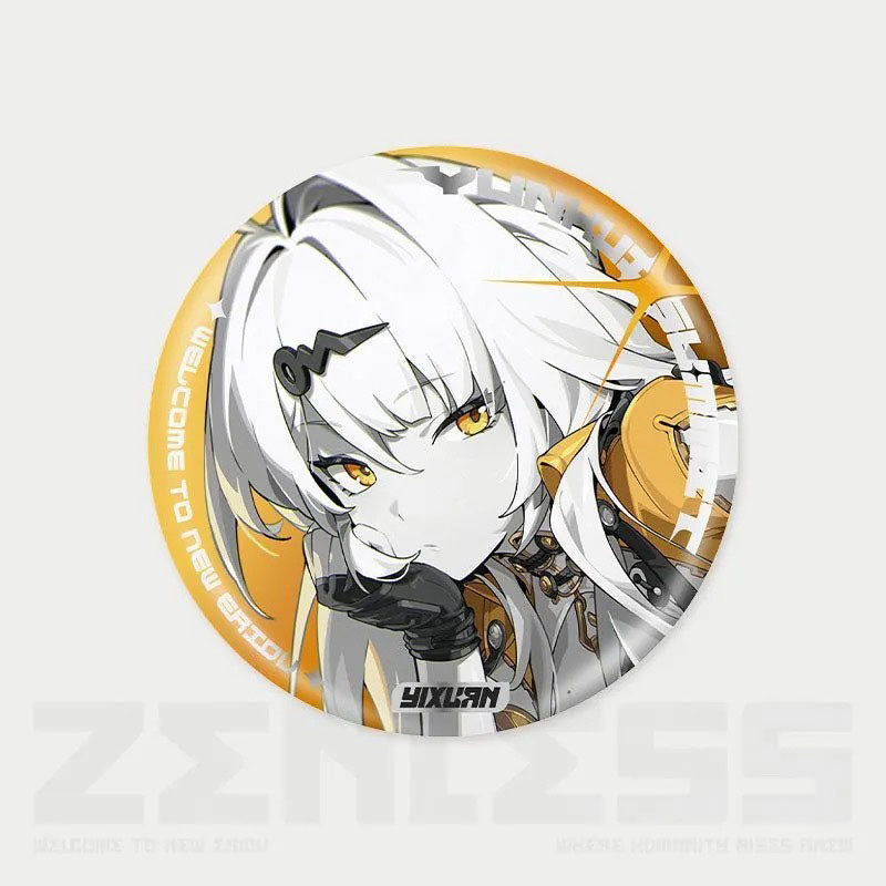 Zone Zero Character Pin Badges - 58mm Refrigerator Magnet Anime Game Merch Gift for Fans and Students - Zllada
