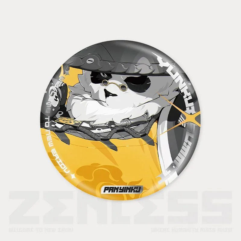 Zone Zero Character Pin Badges - 58mm Refrigerator Magnet Anime Game Merch Gift for Fans and Students - Zllada