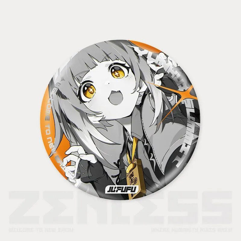 Zone Zero Character Pin Badges - 58mm Refrigerator Magnet Anime Game Merch Gift for Fans and Students - Zllada