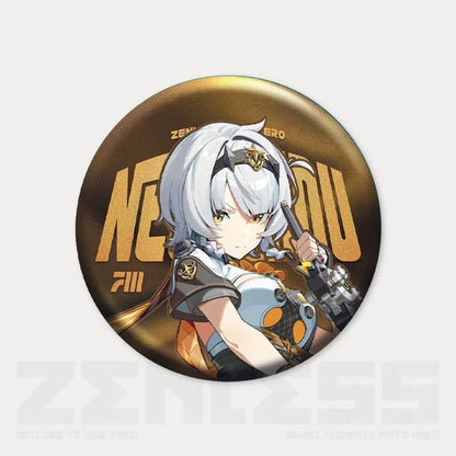 Zone Zero Character Pin Badges - 58mm Refrigerator Magnet Anime Game Merch Gift for Fans and Students - Zllada