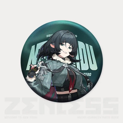 Zone Zero Character Pin Badges - 58mm Refrigerator Magnet Anime Game Merch Gift for Fans and Students - Zllada