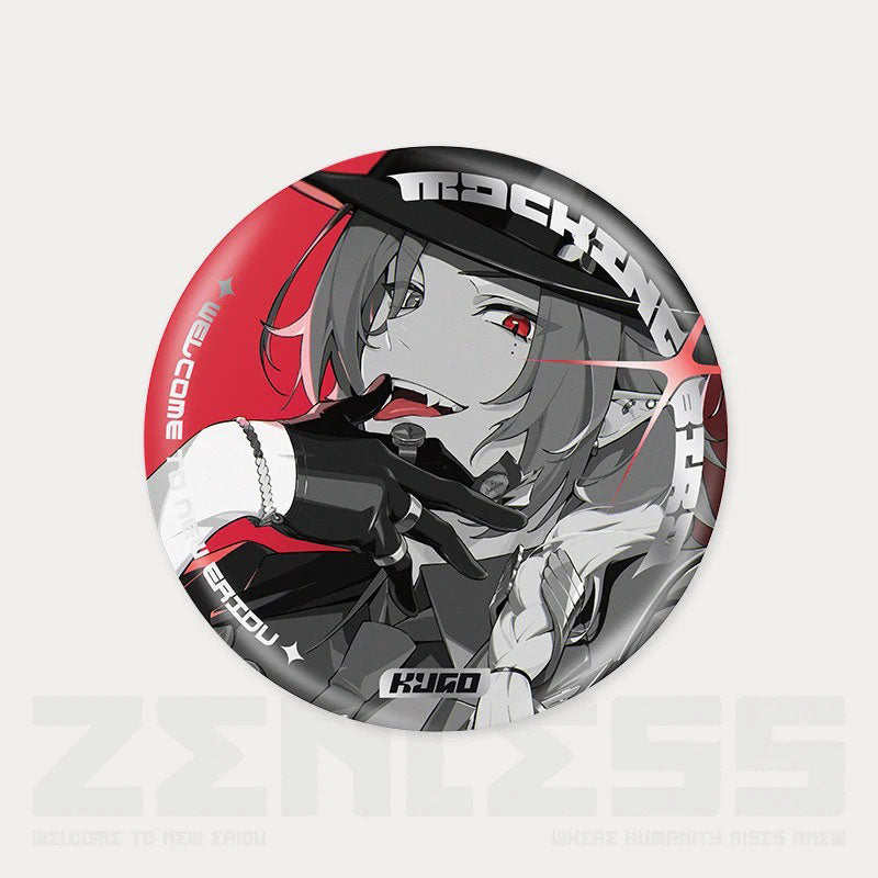 Zone Zero Character Pin Badges - 58mm Refrigerator Magnet Anime Game Merch Gift for Fans and Students - Zllada