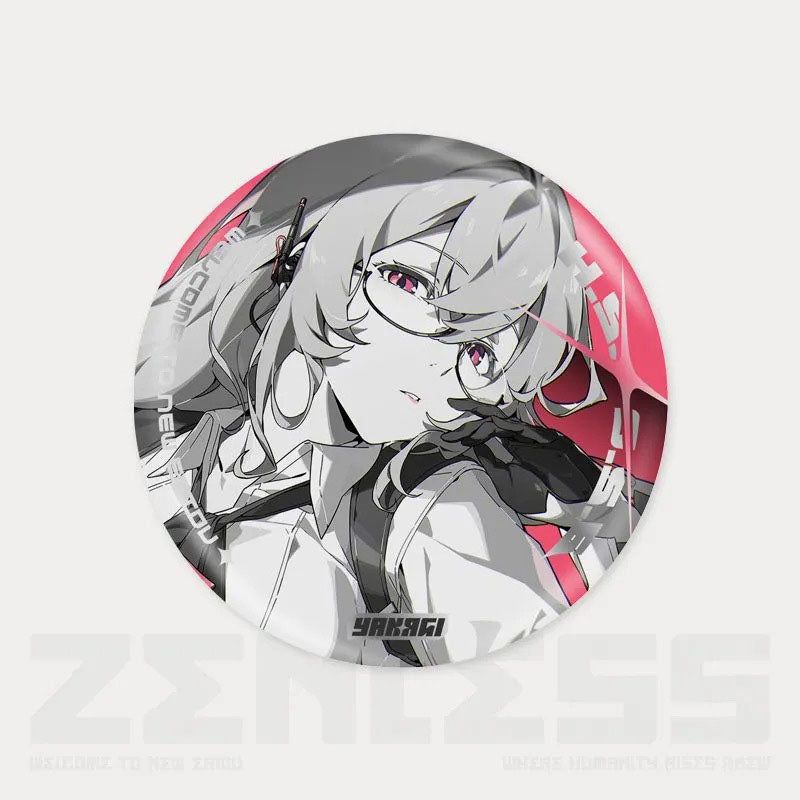 Zone Zero Character Pin Badges - 58mm Refrigerator Magnet Anime Game Merch Gift for Fans and Students - Zllada