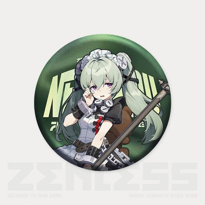 Zone Zero Character Pin Badges - 58mm Refrigerator Magnet Anime Game Merch Gift for Fans and Students - Zllada