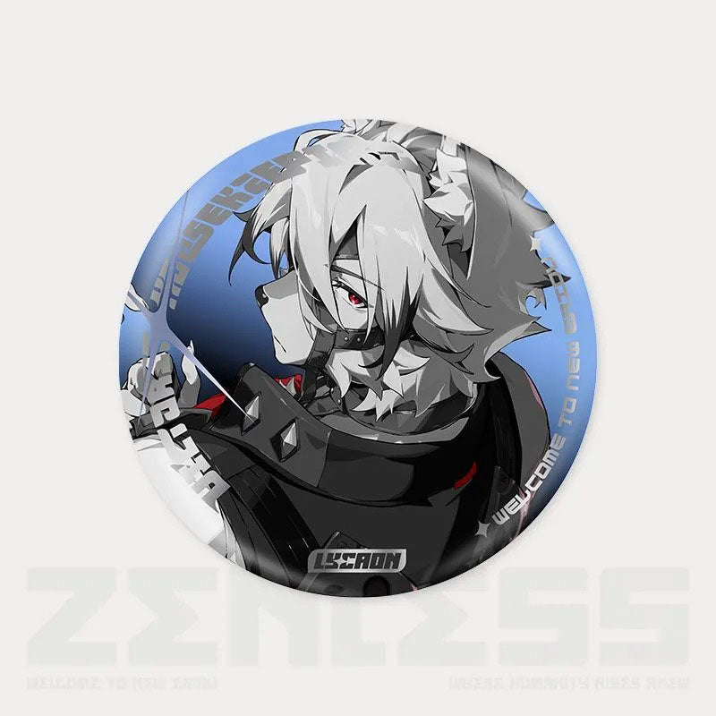 Zone Zero Character Pin Badges - 58mm Refrigerator Magnet Anime Game Merch Gift for Fans and Students - Zllada