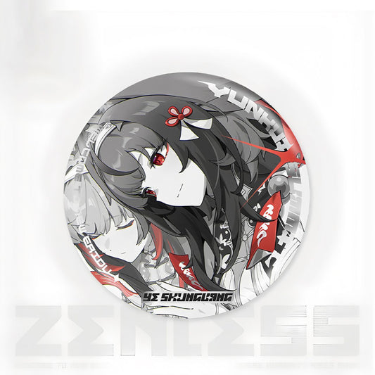 Zone Zero Character Pin Badges - 58mm Refrigerator Magnet Anime Game Merch Gift for Fans and Students - Zllada