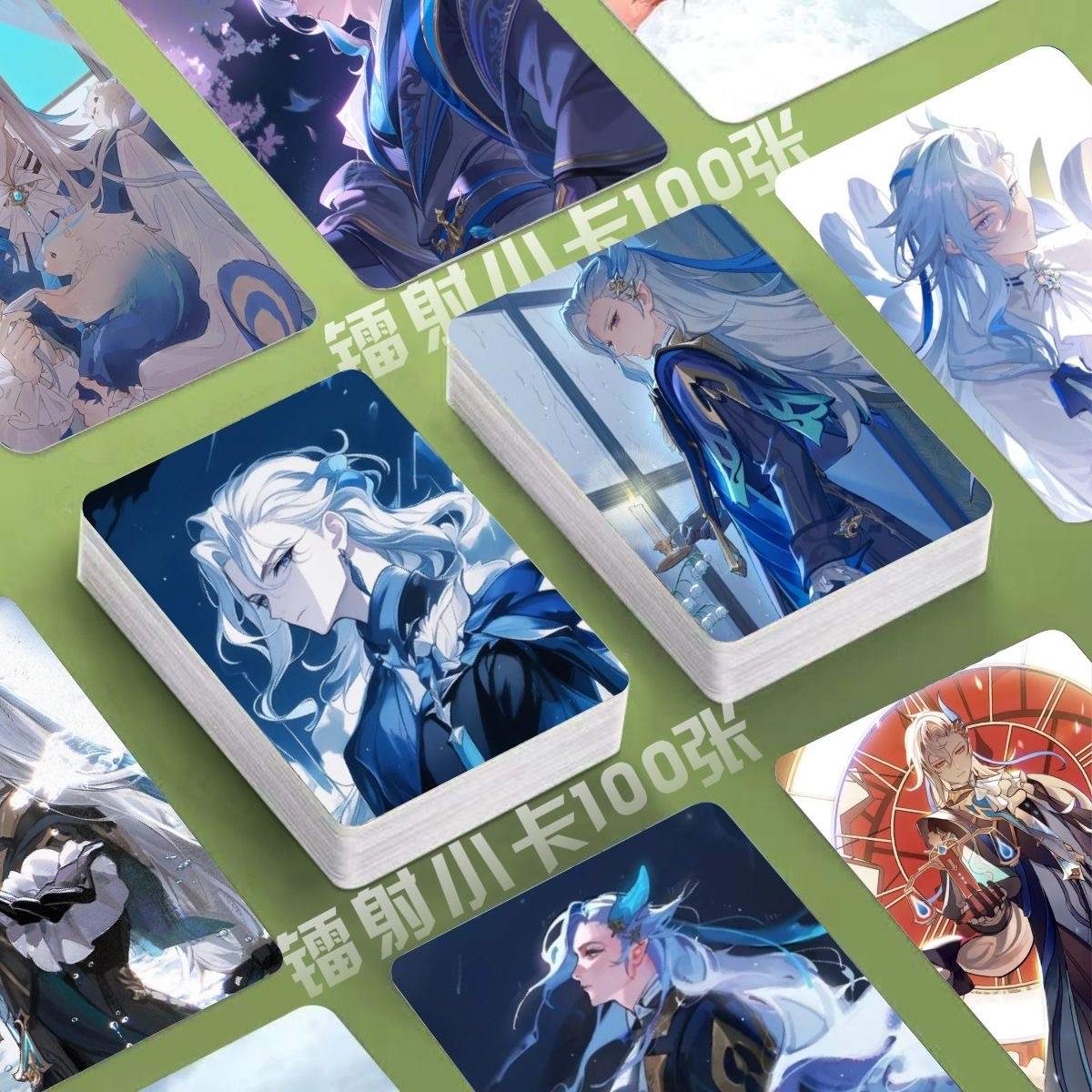 Genshin Holographic 50 Pcs Cards -  Gamers Fans Gift - Zllada