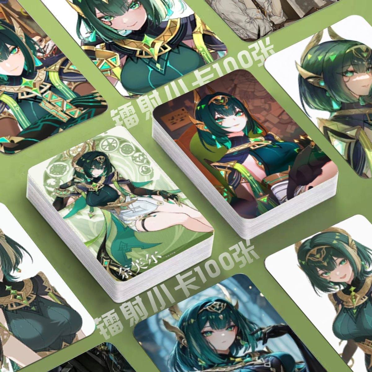 Genshin Holographic 50 Pcs Cards -  Gamers Fans Gift - Zllada