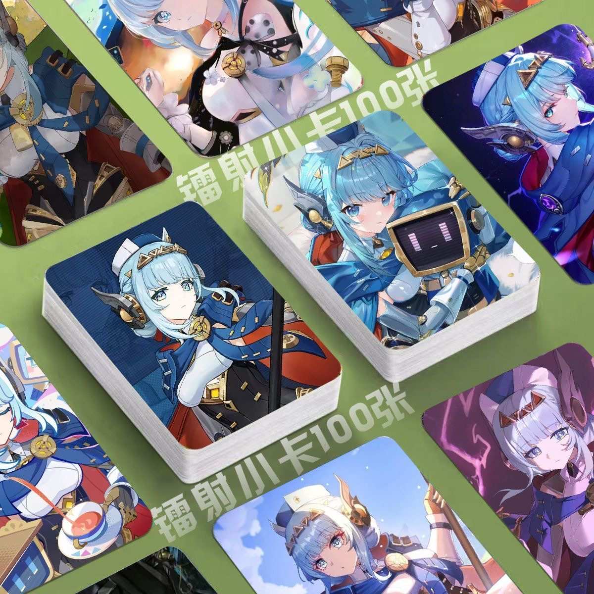 Genshin Holographic 50 Pcs Cards -  Gamers Fans Gift - Zllada