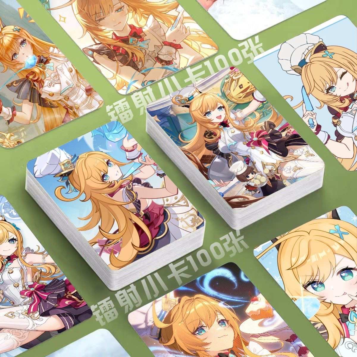 Genshin Holographic 50 Pcs Cards -  Gamers Fans Gift - Zllada