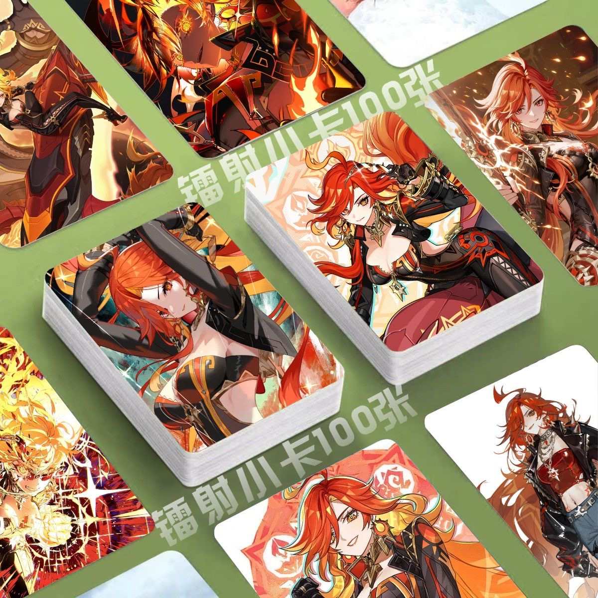 Genshin Holographic 50 Pcs Cards -  Gamers Fans Gift - Zllada