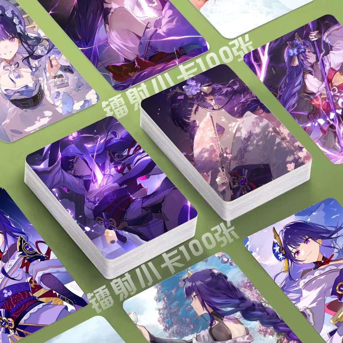 Genshin Holographic 50 Pcs Cards -  Gamers Fans Gift - Zllada