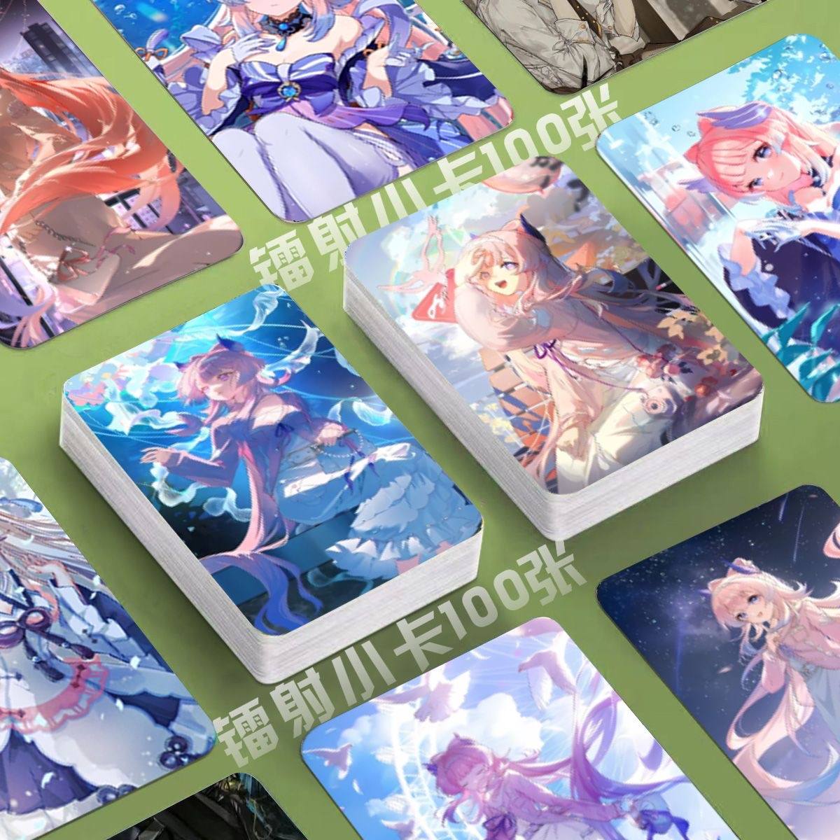 Genshin Holographic 50 Pcs Cards -  Gamers Fans Gift - Zllada