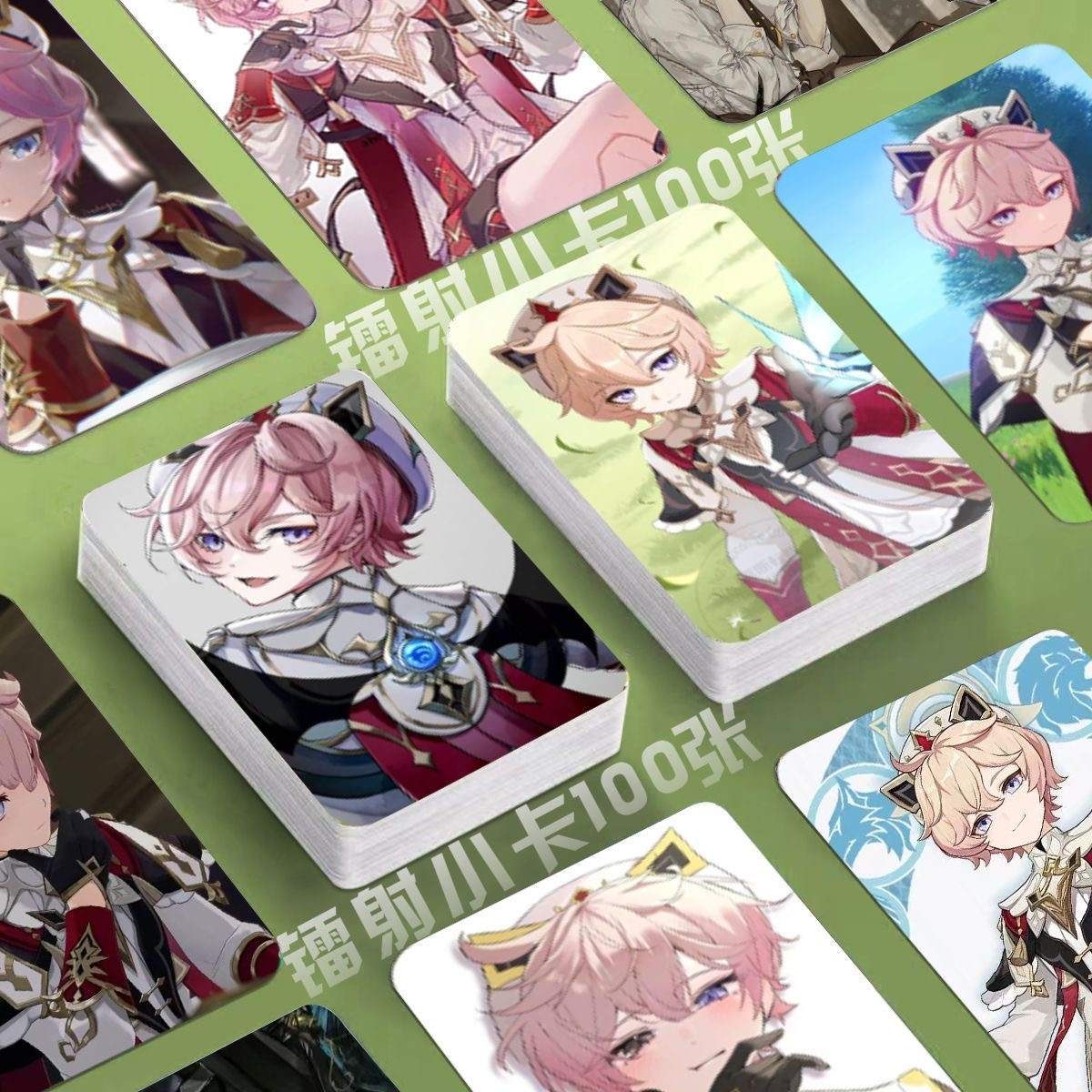 Genshin Holographic 50 Pcs Cards -  Gamers Fans Gift - Zllada