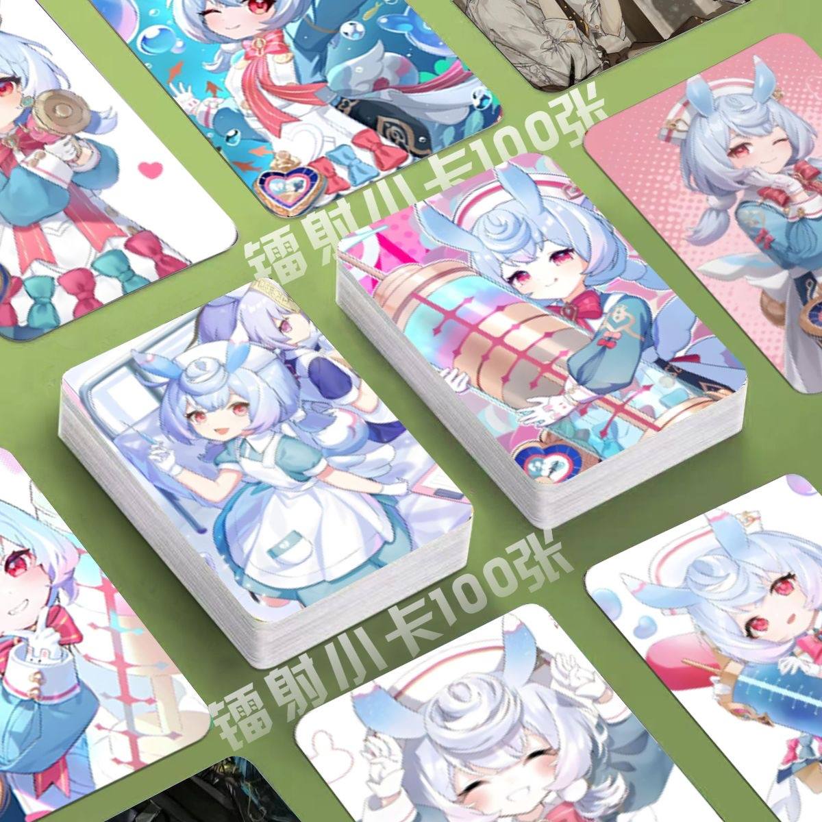 Genshin Holographic 50 Pcs Cards -  Gamers Fans Gift - Zllada