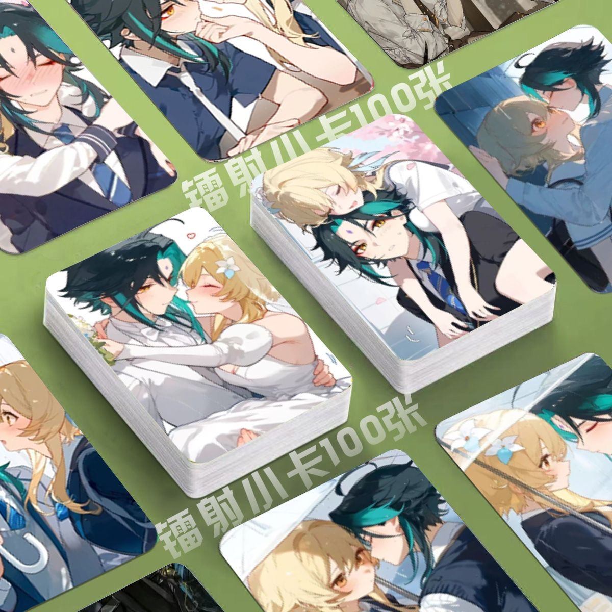 Genshin Holographic 50 Pcs Cards -  Gamers Fans Gift - Zllada