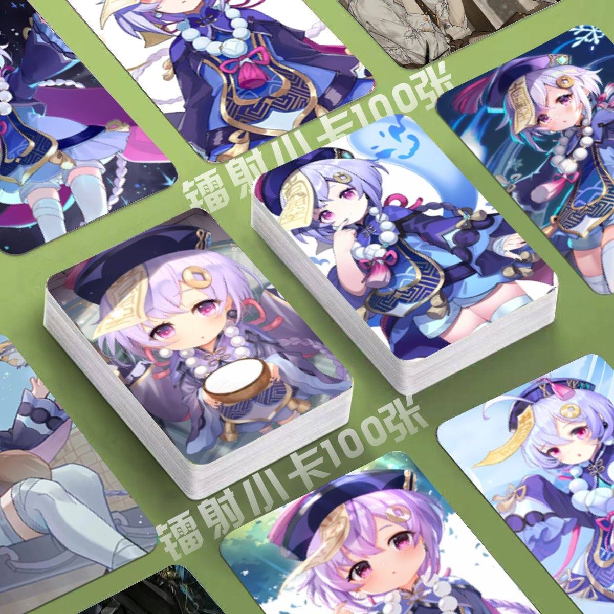Genshin Holographic 50 Pcs Cards -  Gamers Fans Gift - Zllada