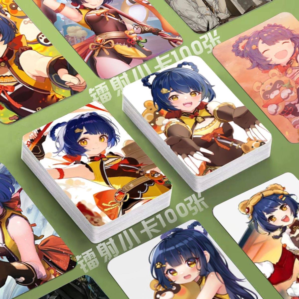 Genshin Holographic 50 Pcs Cards -  Gamers Fans Gift - Zllada