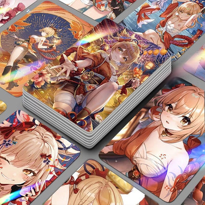 Genshin Holographic 50 Pcs Cards -  Gamers Fans Gift - Zllada