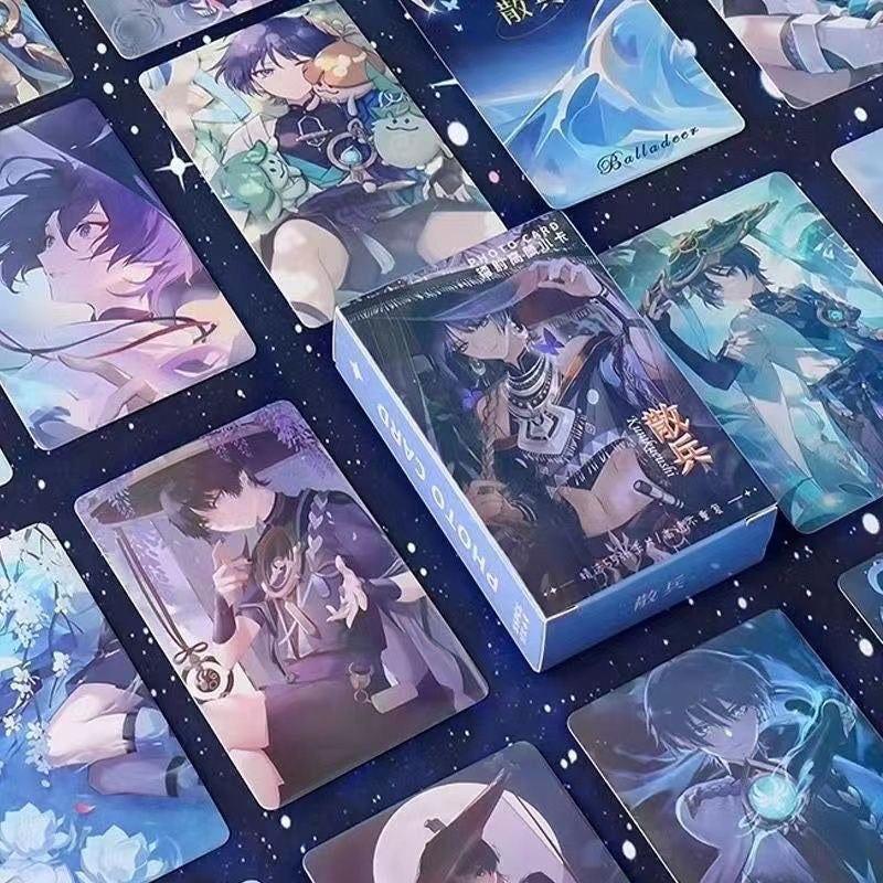 Genshin Holographic 50 Pcs Cards -  Gamers Fans Gift - Zllada