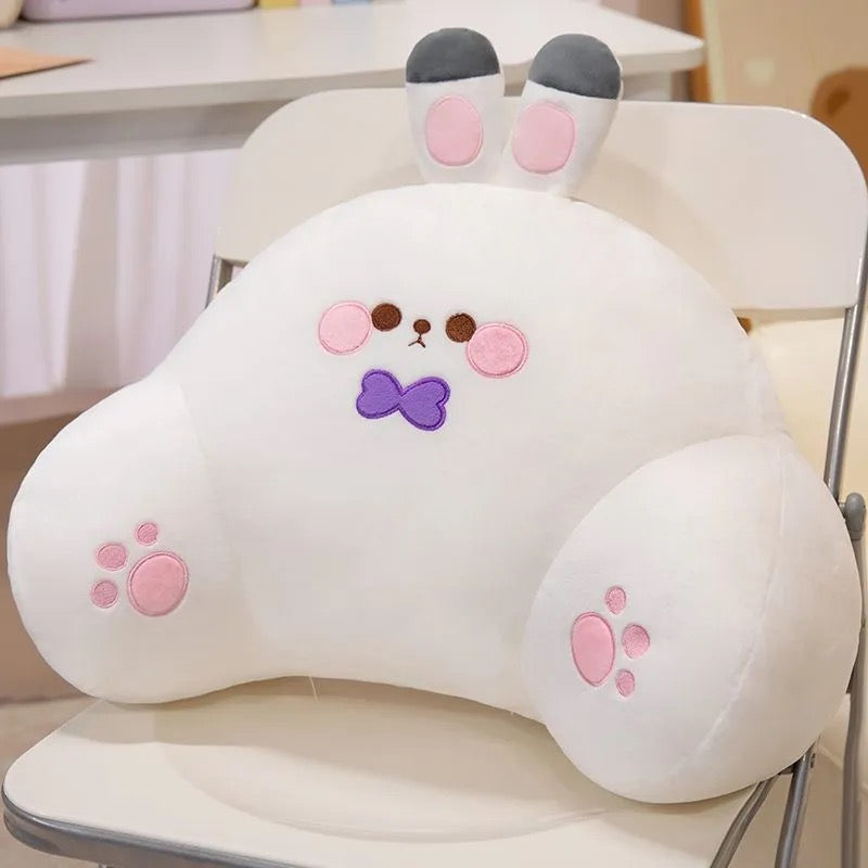 Love DeepspacePeripherals Lumbar Support Pillow – Versatile for Office, Bed, and Sofa, Cute Plush Back Cushion