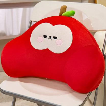 Love DeepspacePeripherals Lumbar Support Pillow – Versatile for Office, Bed, and Sofa, Cute Plush Back Cushion