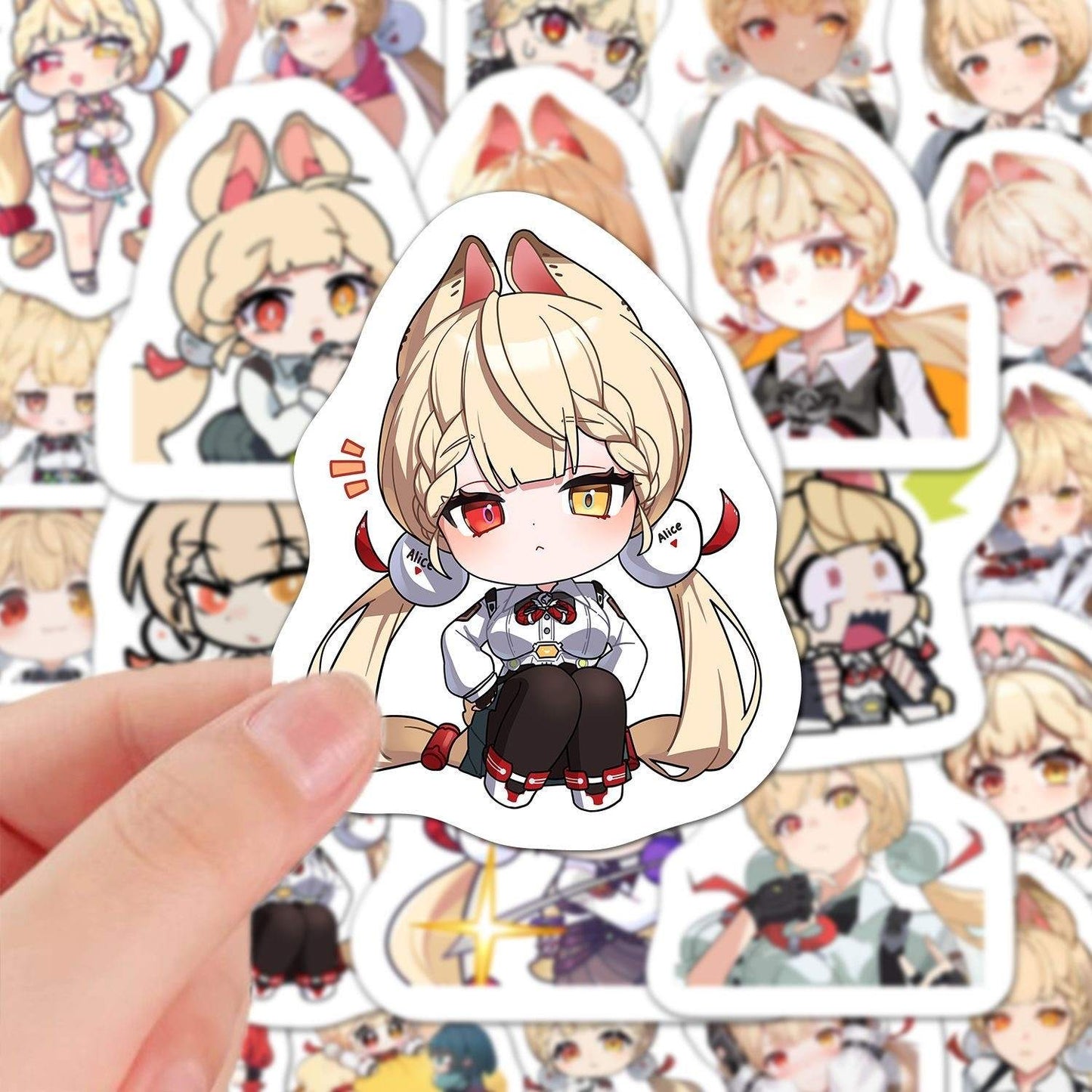 Alice ZZZ Zone Zero 60 PCS Stickers - Anime Fan Gifts -Zllada