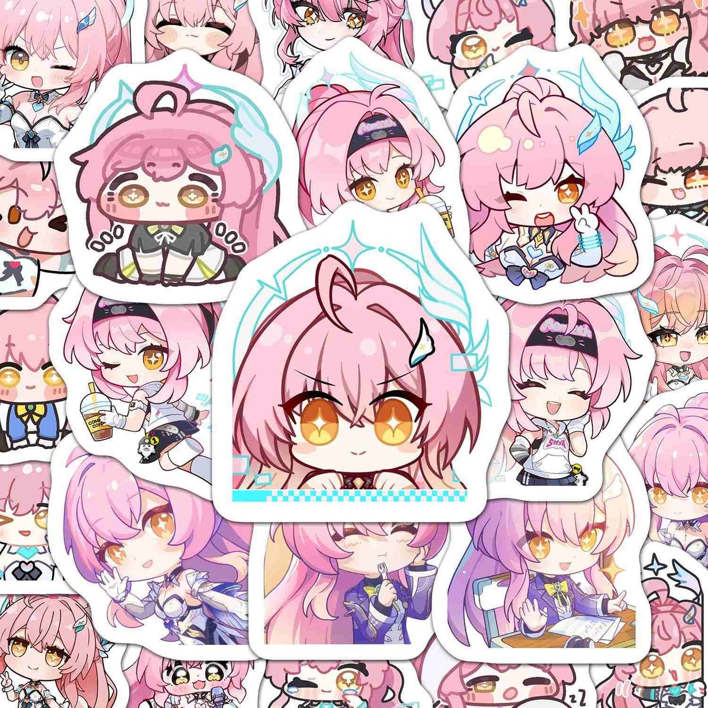 Aemeath Wuthering WuWa Waves 60 PCS Stickers - Anime Fan Gifts -Zllada