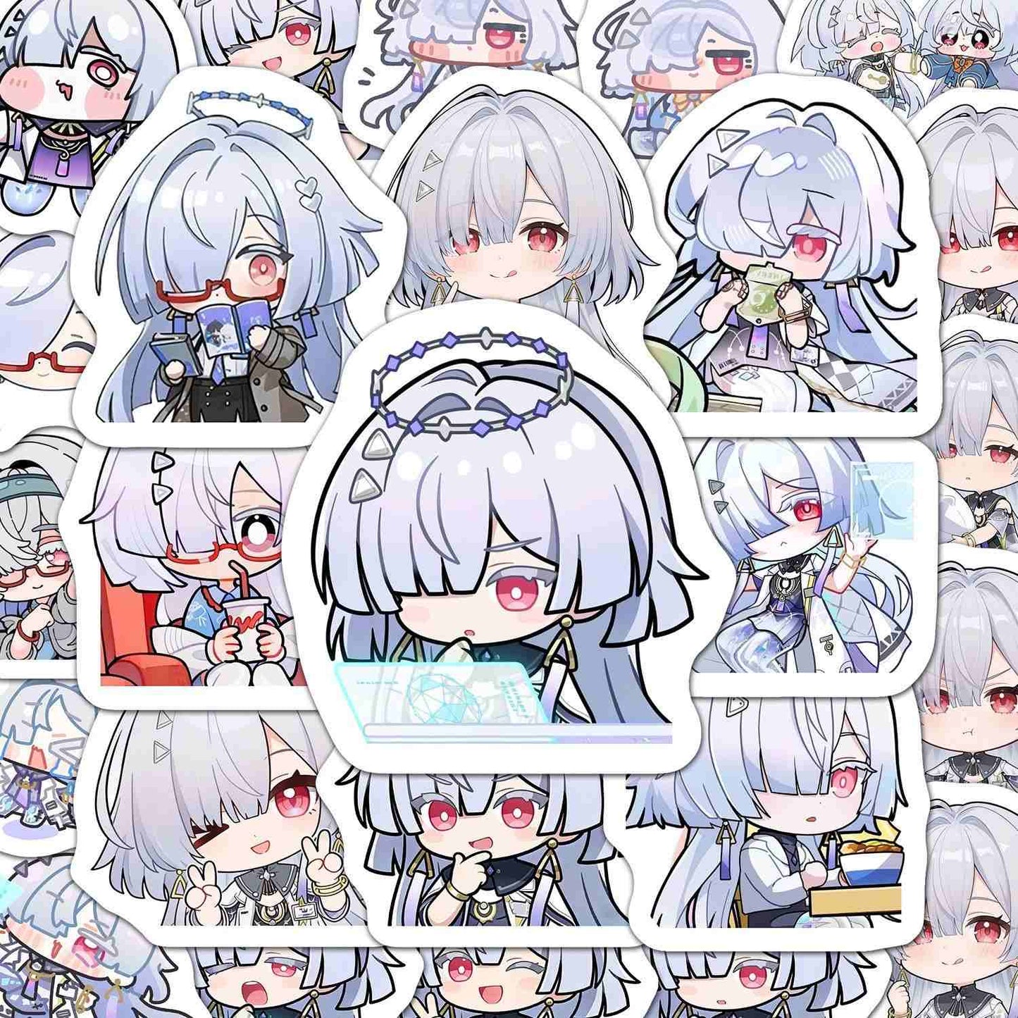 Mornye Wuthering WuWa Waves 60 PCS Stickers - Anime Fan Gifts -Zllada