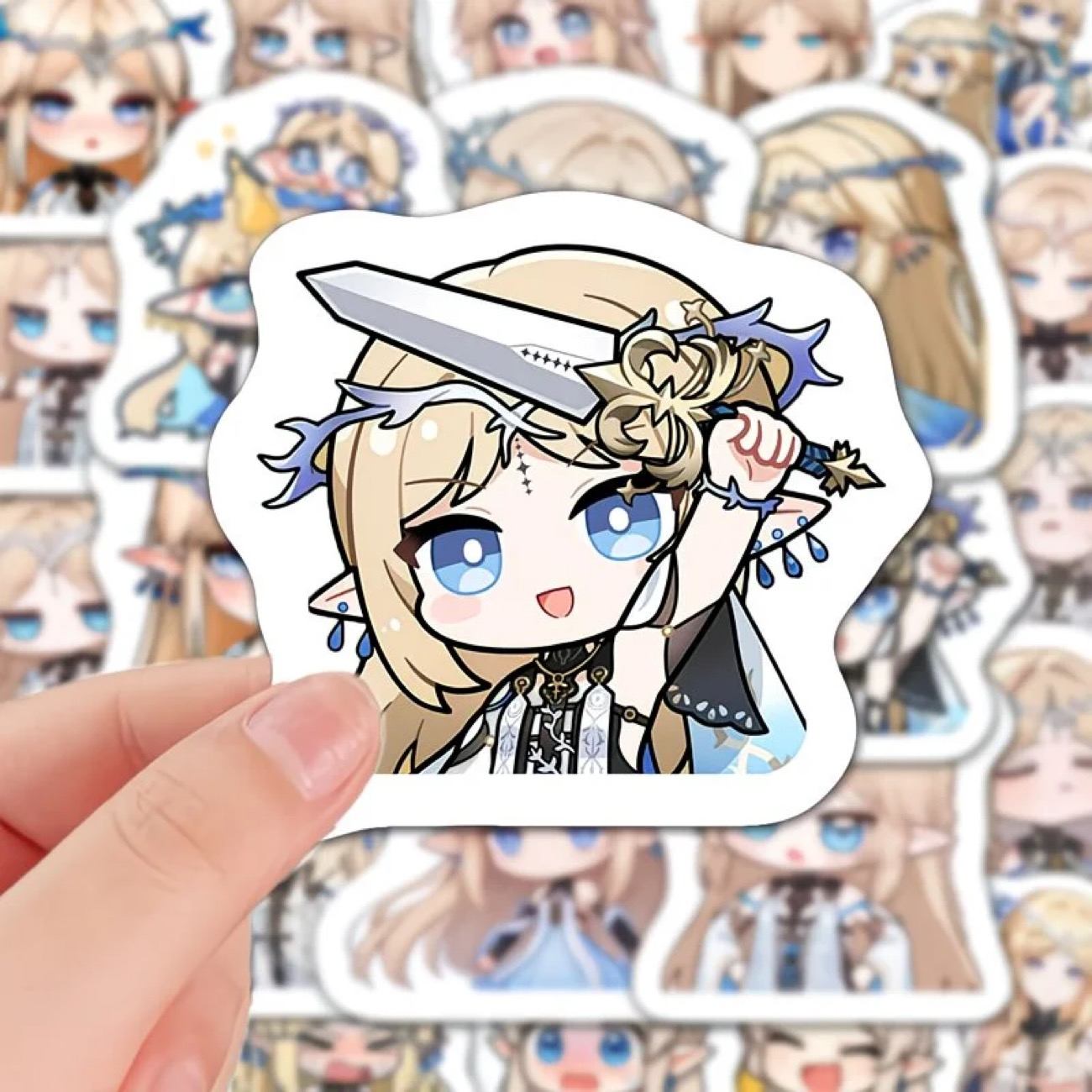 Wuthering WuWa Waves 60 PCS Stickers - Anime Fan Gifts -Zllada