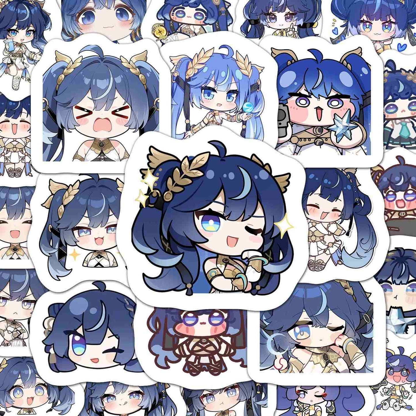 Luno Wuthering WuWa Waves 60 PCS Stickers - Anime Fan Gifts -Zllada