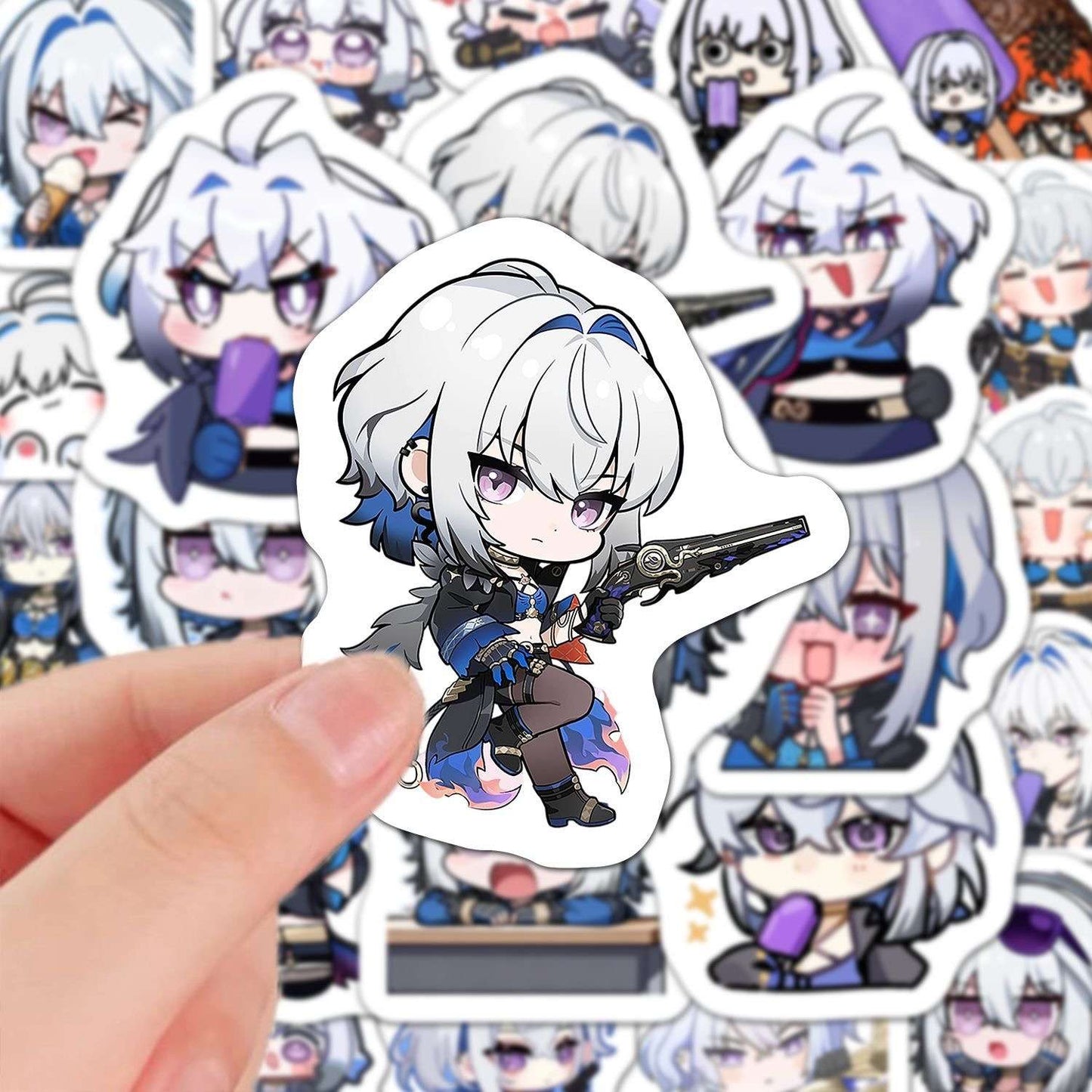 Galbrena Wuthering WuWa Waves 60 PCS Stickers - Anime Fan Gifts -Zllada